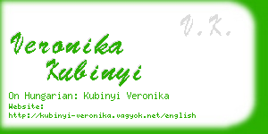 veronika kubinyi business card